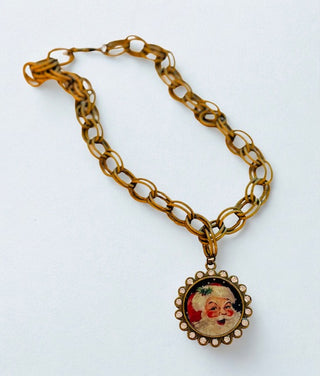 Vintage Santa Necklace