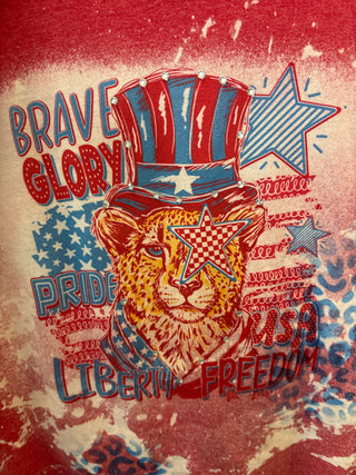 Liberty Leopard Bleach Tee