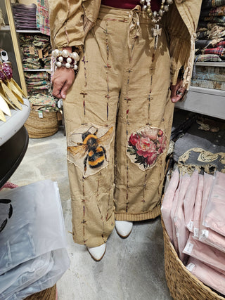 Bumble Bee Rose Pants
