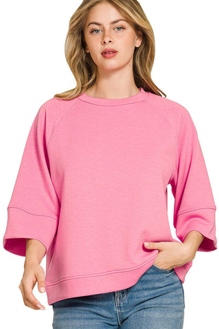Pretty in Pink Scuba Pullover
