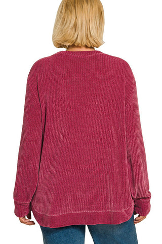 Cozy Chenille Waffle Sweater