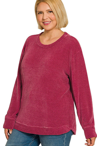Cozy Chenille Waffle Sweater