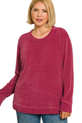 Cozy Chenille Waffle Sweater