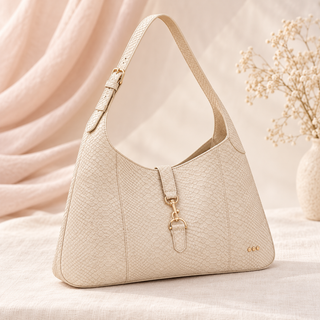 Amie Snake Embossed Shoulder Bag