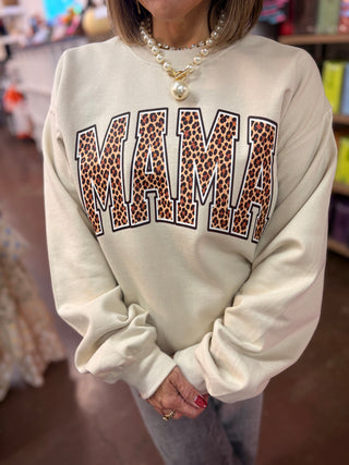 Leopard Mama Crewneck Sweatshirt