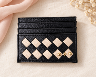 Mariah Woven Small Card Holder Wallet