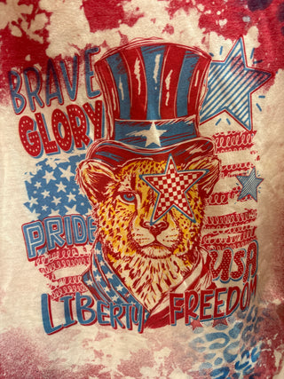 Liberty Leopard Bleach Tee