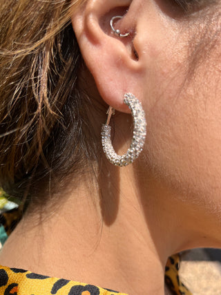 Crystal Hoops