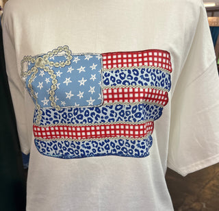 Stars,Stripes & Sweet Bows Tee
