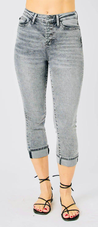 JB HW Cuffed Button Fly Capri