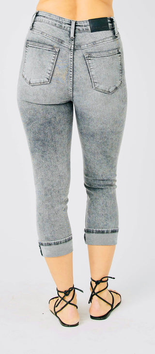 JB HW Cuffed Button Fly Capri