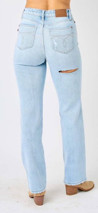 JB HW Destressed & Back Ripped Jeans