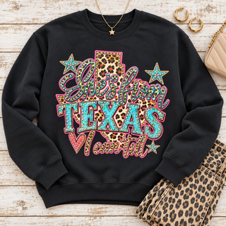 Texas Girl Sparkle Crewneck
