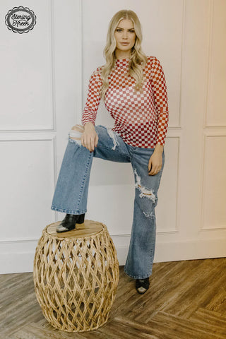 Bricktown (RED)Mesh Top