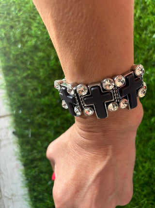 Cross My Heart Stretch Bracelet
