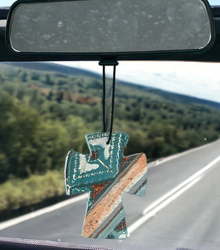 Cross Car Charm