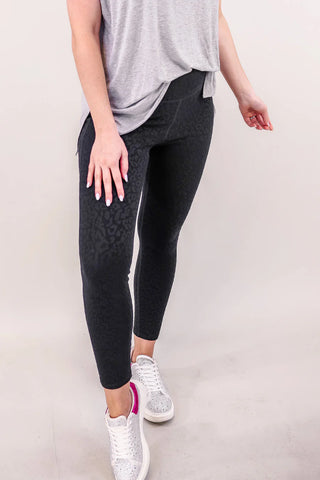 Textured Leopard Leggings