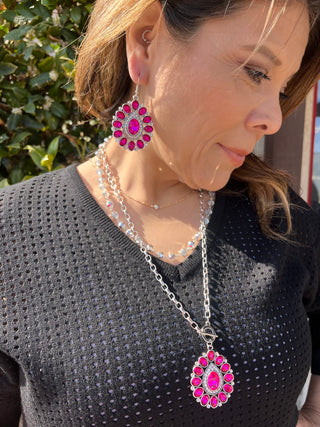 Pink Blossom Earrings