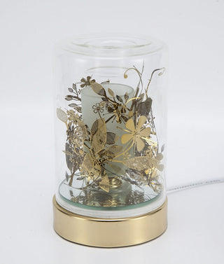 Gold Metal Flower Warmer