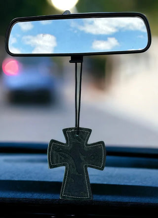 Cross Car Charm