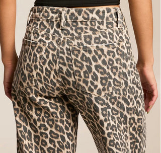Leopard Barrel jean