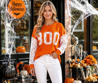 Spooky Season Lace Sleeve