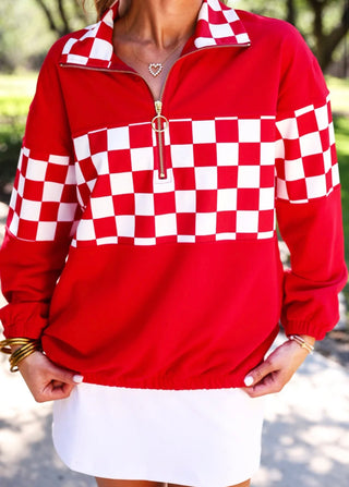 End Zone Checkered Pullover