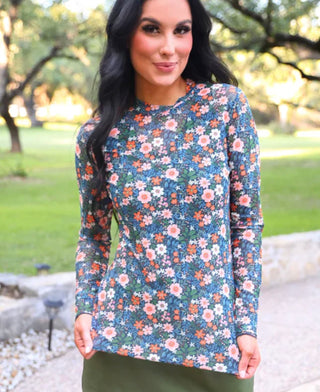 Mesh Top- Gwen Floral