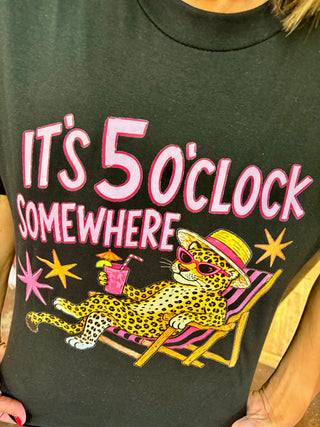 Leopard Lounge Graphic Tee