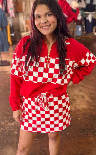 End Zone Checkered Pullover