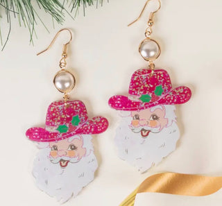 Cowboy Claus Dangle Earrings