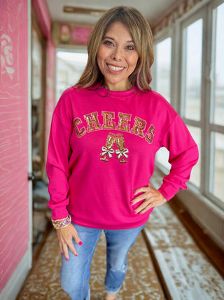 Champagne Cheers Luxe Pullover