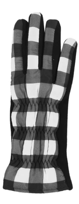 Check Cozy Gloves