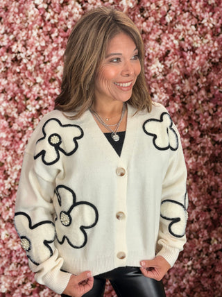 Petal & Pearl cardigan