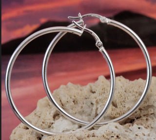Timeless Shine Hoops