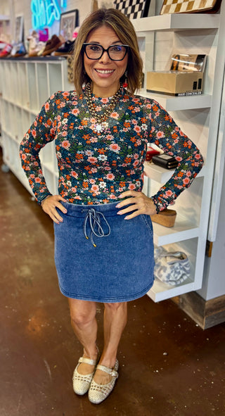 Mesh Top- Gwen Floral