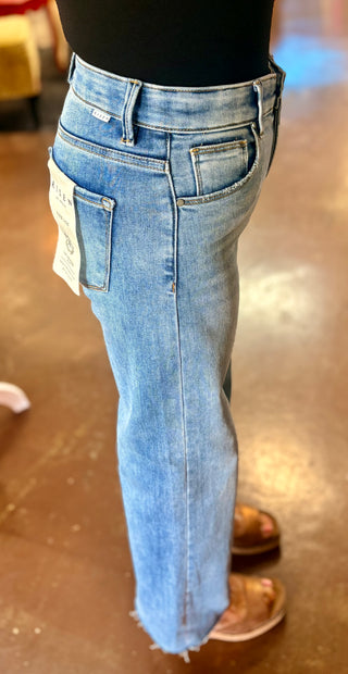 Blue Skies Raw Hem Jeans