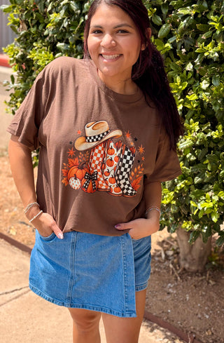 Pumpkin Patch Cowgirl Tee
