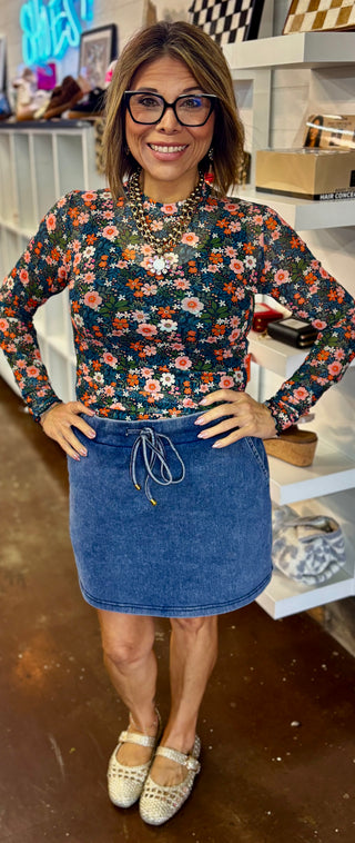Mesh Top- Gwen Floral