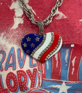 American Heart Necklace