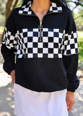 End Zone Checkered Pullover