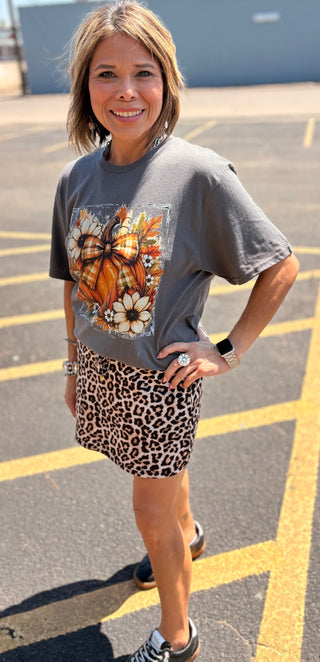 Plaid Pumpkin Harvest Tee