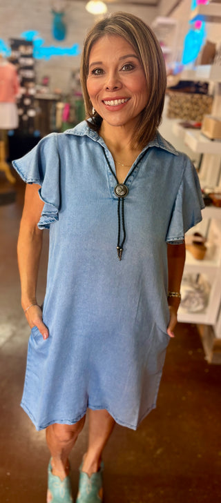 Easy Breezy Chambray Dress