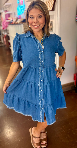 Denim Days Tiered Dress