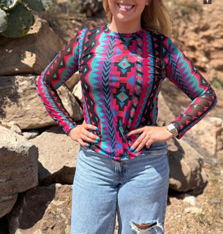 Retro Funk Mesh Top