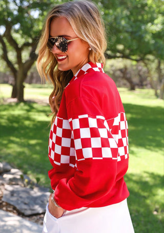 End Zone Checkered Pullover