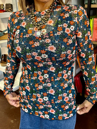 Mesh Top- Gwen Floral