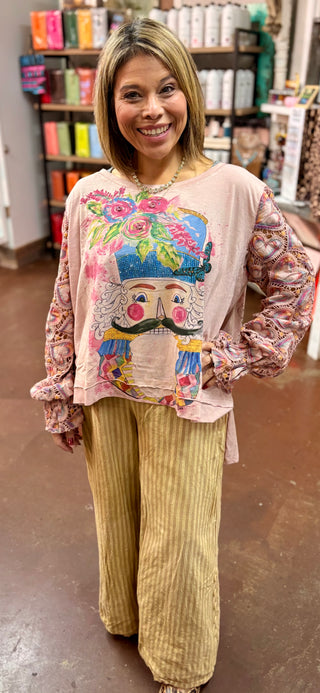 Sparkle Nutcracker Lace Top