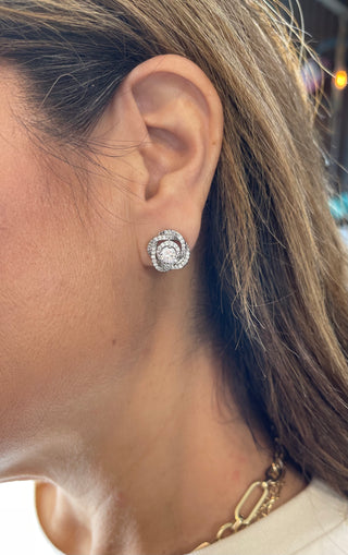 Diamond Kissed Studs