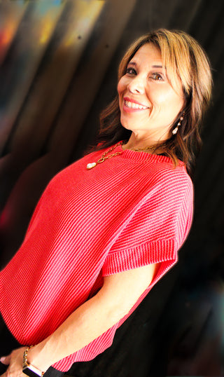 Chic Ribbed Cap Sleeve